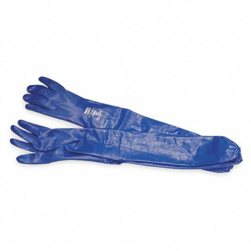 ‎Size 7-Nitri-Knit - dipped nitrile glove - insulated liner - 12″ (30cm) - rough grip - blue. 6 pairs per bag, 12 bags per case. - Americas Industrial Supply