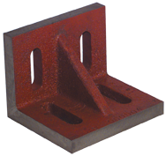 6 x 5 x 4-1/2" - Machined Webbed (Closed) End Slotted Angle Plate - Americas Industrial Supply