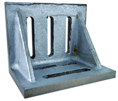 7 x 5-1/2 x 4-1/2" - Machined Webbed (Closed) End Slotted Angle Plate - Americas Industrial Supply