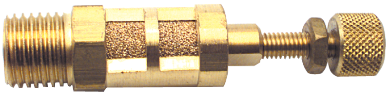 #MF104S - 1/2 MPT - Brass Muffler-Speed Control - Americas Industrial Supply