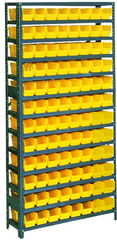 36 x 18 x 48'' (96 Bins Included) - Small Parts Bin Storage Shelving Unit - Americas Industrial Supply