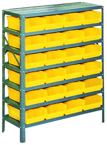 36 x 12 x 48'' (24 Bins Included) - Small Parts Bin Storage Shelving Unit - Americas Industrial Supply