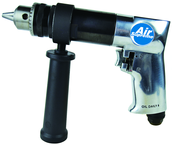 #7550 - 1/2'' Chuck Size - Non-Reversing - Air Powered Drill - Americas Industrial Supply