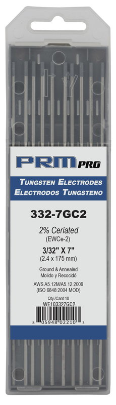 18-7GC2 7" Electrode 2% Ceriated - Americas Industrial Supply