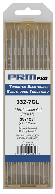 18-7GL 7" Electrode 1.5% Lanthanated - Americas Industrial Supply