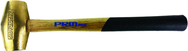 PRM Pro 10 lb. Brass Hammer with 32" Wood Handle - Americas Industrial Supply