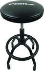 Shop Stool Heavy Duty- Air Adjustable with Round Foot Rest - Black - Americas Industrial Supply