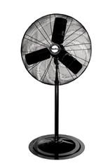 30" Oscillating Pedestal Fan (90° oscillation); 3-speed; 1/4 HP; 120V - Americas Industrial Supply