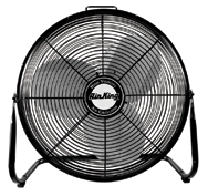 18" Floor Fan Roll-About Stand; 3-speed; 1/6 HP; 120V - Americas Industrial Supply