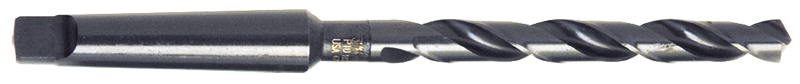 1-13/64 Dia. - 13-1/8 OAL - Surface Treated - HSS - Standard Taper Shank Drill - Americas Industrial Supply