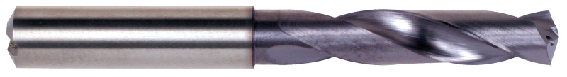 21/32 Dia. - 123mm OALTiAlN Coated-Carbide-Short Length High Performance Drill-Coolant Fed - Americas Industrial Supply