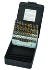 60 Pc. #1 - #60 Wire Gage Cobalt Bronze Oxide Screw Machine Drill Set - Americas Industrial Supply