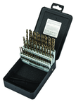 60 Pc. #1 - #60 Wire Gage Cobalt Bronze Oxide Jobber Drill Set - Americas Industrial Supply