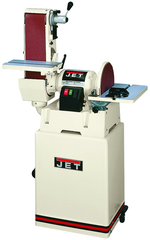 #JSG-6CS Closed Stand Combination Belt/Disc Sander; 6" x 48" Belt; 12" Disc; 1.5HP 115/230V 1PH Prewired 115V Motor; 277 lbs. - Americas Industrial Supply