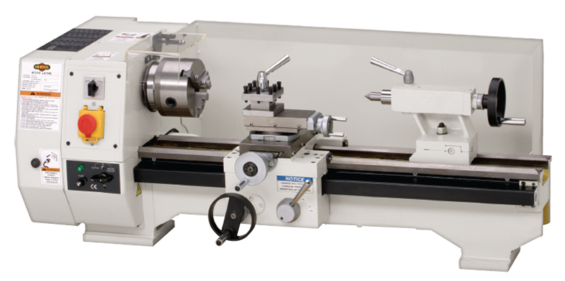 Bench Lathe - #M1016 9-3/4'' Swing; 21'' Between Centers; 3/4HP; 1PH; 110V Motor - Americas Industrial Supply