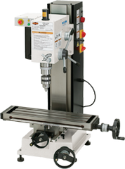 Mill with Dovtail Column - R-8 Spindle - 6-1/4 X 21-5/8'' Table - 3/4 HP - 1PH - 110V Motor - Americas Industrial Supply