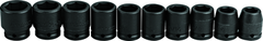 Proto® 3/4" Drive 10 Piece Impact Socket Set - 6 Point - Americas Industrial Supply