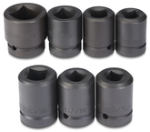 Proto® 1" Drive 7 Piece Impact Socket Set - 4 Point - Americas Industrial Supply