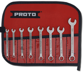 Proto® 8 Piece Full Polish Combination Short Wrench Set - 6 Point - Americas Industrial Supply