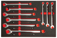 Proto® Foamed 15 Piece Combination Wrench Set -Full Polish- 12 Point - Americas Industrial Supply