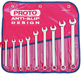 Proto® 9 Piece Full Polish Metric Combination Wrench Set - 12 Point - Americas Industrial Supply
