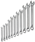 Proto® 11 Piece Full Polish Antislip Metric Combination Wrench Set - 12 Point - Americas Industrial Supply