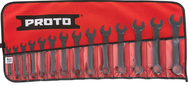 Proto® 14 Piece Black Oxide Metric Short Combination Wrench Set - 12 Point - Americas Industrial Supply