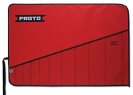 Proto® Red Canvas 10-Pocket Tool Roll - Americas Industrial Supply