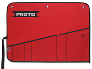 Proto® Red Canvas 10-Pocket Tool Roll - Americas Industrial Supply