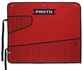 Proto® Red Canvas 18-Pocket Tool Roll - Americas Industrial Supply