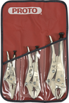 Proto® 3 Piece Locking Pliers Set - Nickel Chrome - Americas Industrial Supply