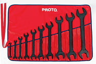 Proto® 10 Piece Black Oxide Open-End Wrench Set - Americas Industrial Supply