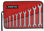 Proto® 10 Piece Satin Open-End Wrench Set - Americas Industrial Supply