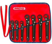 Proto® 7 Piece Ratcheting Flare Nut Wrench Set - 12 Point - Americas Industrial Supply