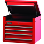 Proto® 450HS 34" Top Chest - 4 Drawer, Red - Americas Industrial Supply