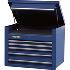 Proto® 450HS 34" Top Chest - 5 Drawer, Blue - Americas Industrial Supply