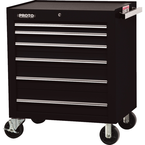 Proto® 450HS 34" Roller Cabinet - 6 Drawer, Black - Americas Industrial Supply