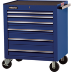 Proto® 450HS 34" Roller Cabinet - 6 Drawer, Blue - Americas Industrial Supply