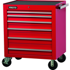 Proto® 450HS 34" Roller Cabinet - 6 Drawer, Red - Americas Industrial Supply