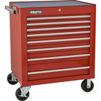 Proto® 450HS 34" Roller Cabinet - 8 Drawer, Red - Americas Industrial Supply