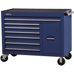 Proto® 450HS 50" Workstation - 7 Drawer & 1 Shelf, Blue - Americas Industrial Supply