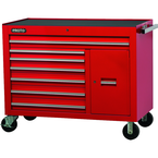 Proto® 450HS 50" Workstation - 7 Drawer & 1 Shelf, Red - Americas Industrial Supply