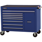 Proto® 450HS 50" Workstation - 8 Drawer & 2 Shelves, Blue - Americas Industrial Supply