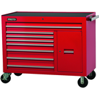 Proto® 450HS 50" Workstation - 8 Drawer & 2 Shelves, Red - Americas Industrial Supply