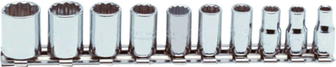 Proto® 1/4" Drive 10 Piece Socket Set - 12 Point - Americas Industrial Supply