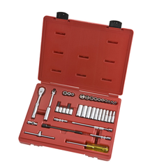 Proto® 1/4" Drive 37 Piece Socket, Combination Set - 6 Point - Americas Industrial Supply