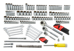 Proto® 1/4", 3/8", 1/2" Drive 184 Piece Socket Set- 6 & 12 - Tools Only - Americas Industrial Supply