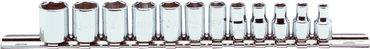 Proto® 1/4" Drive 12 Piece Metric Socket Set - 6 Point - Americas Industrial Supply