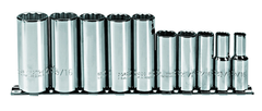 Proto® 3/8" Drive 10 Piece Deep Socket Set - 12 Point - Americas Industrial Supply