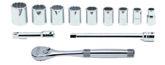 Proto® 3/8" Drive 12 Piece Socket Set - 12 Point - Americas Industrial Supply